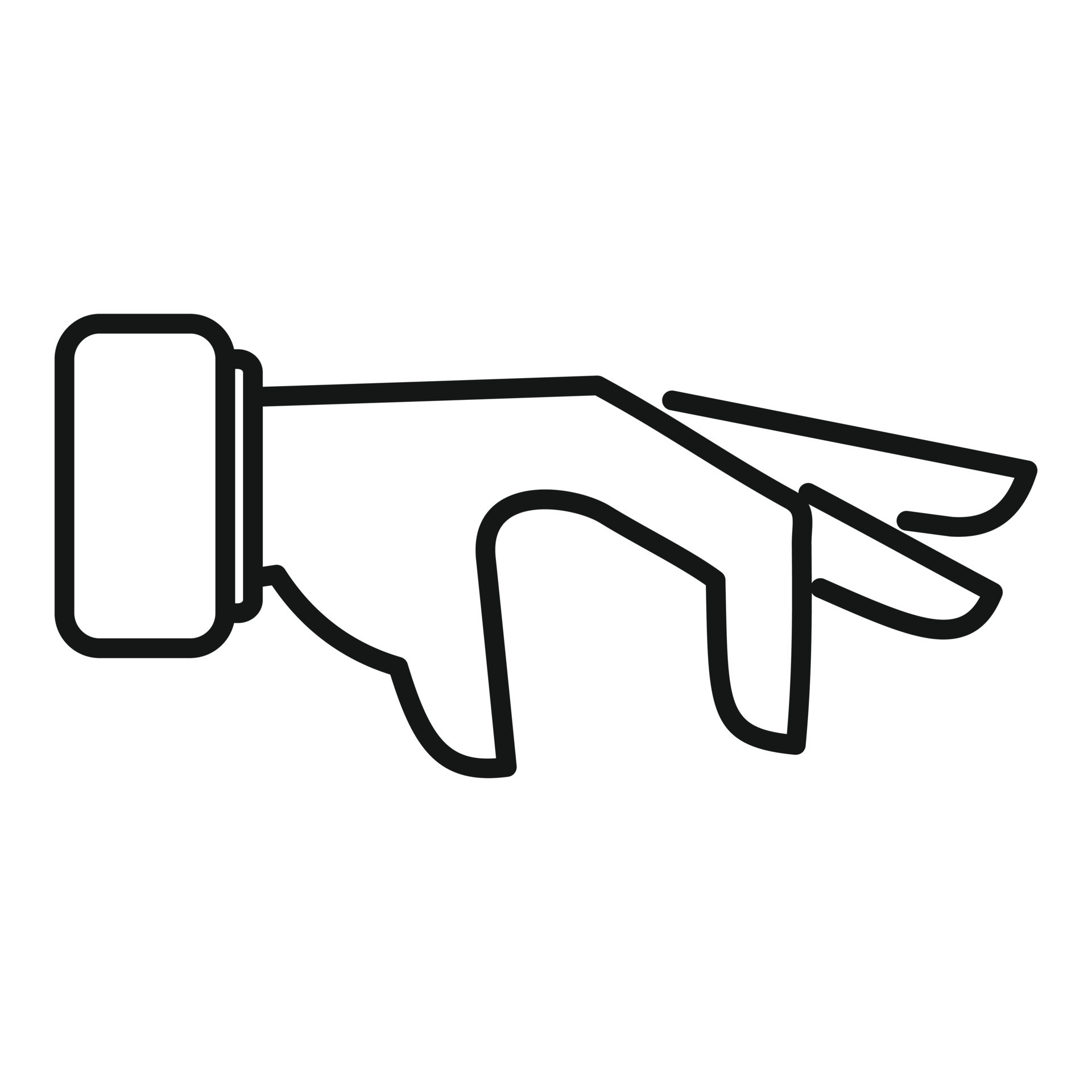 Move gesture icon outline vector. Finger hold 14862194 Vector Art at