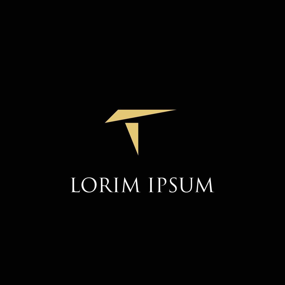 MODERN LETTER T LOGO DESIGN vector