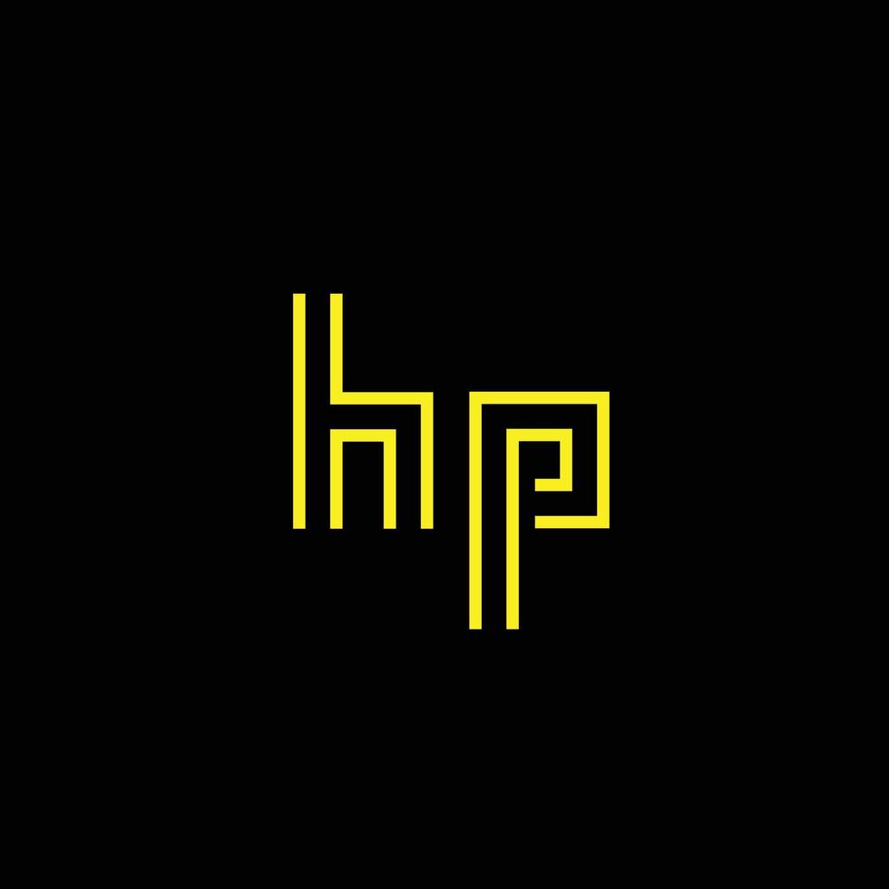 HP logo design vector
