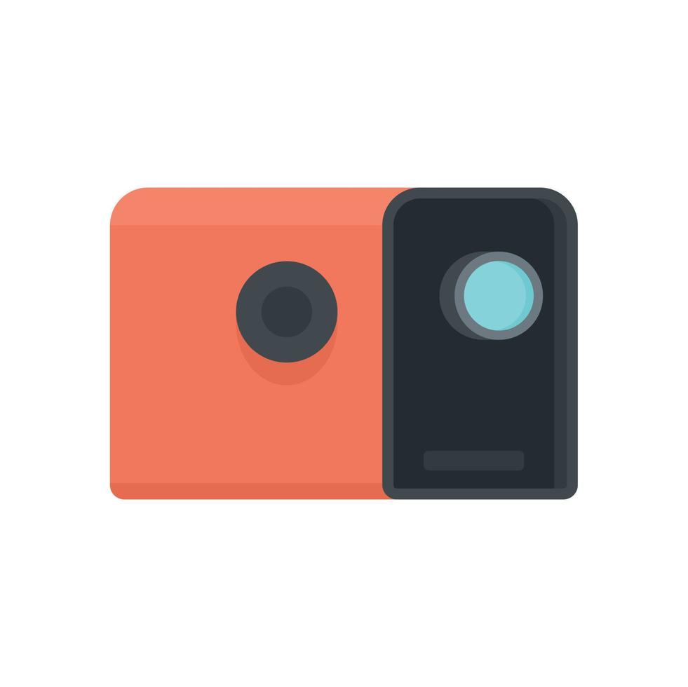 Media film projector icon flat isolated vector