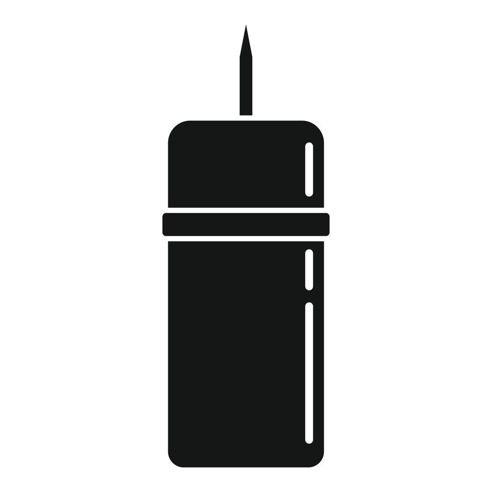 Toothpick box icon simple vector. Wooden stick vector