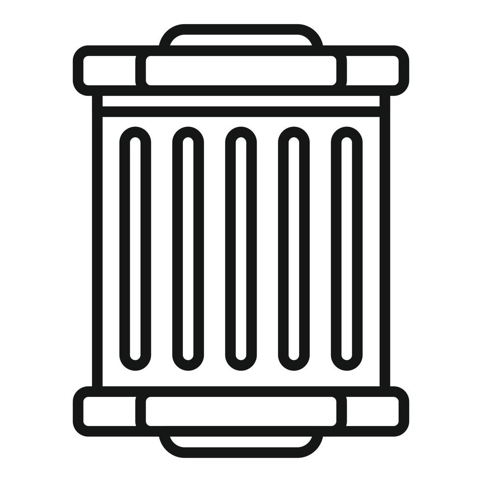 Car filter icon outline vector. Air oil vector