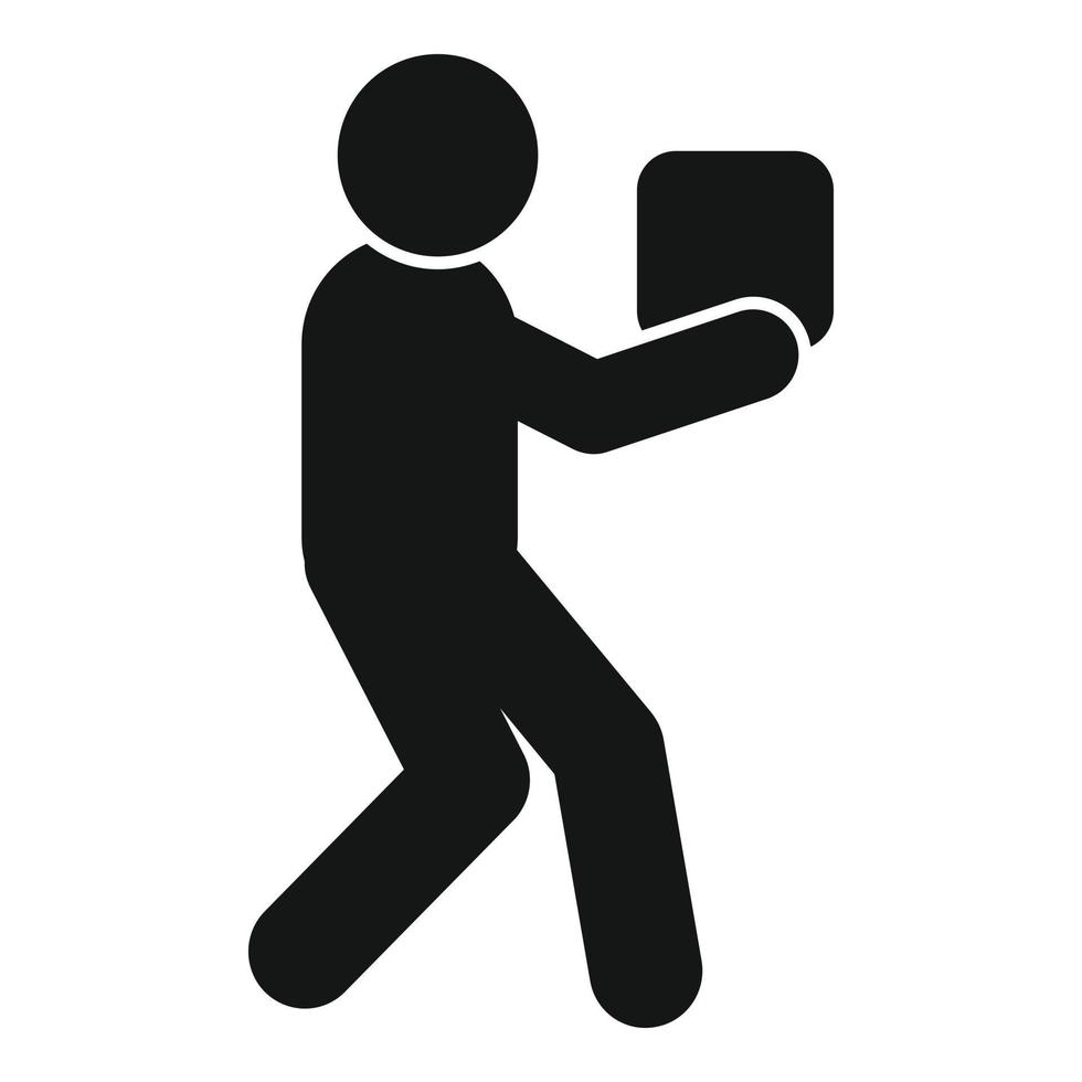 Take object effort icon simple vector. Company challenge vector