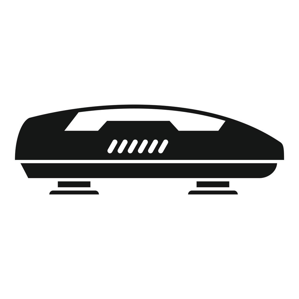 vector simple del icono del portaequipajes automático. caja de coche