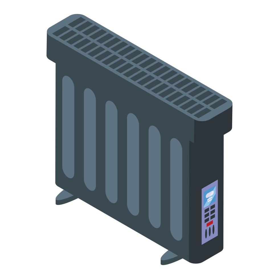 Modern radiator icon isometric vector. Room energy vector