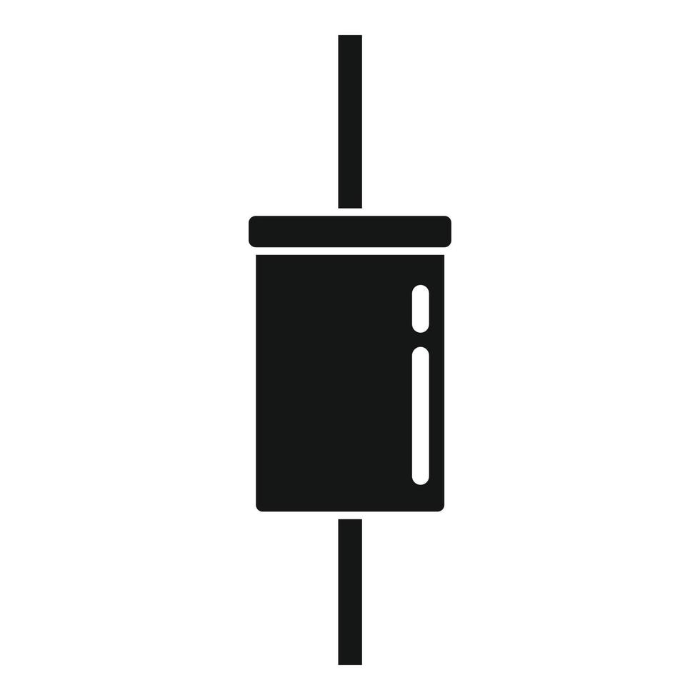 Computer diode icon simple vector. Semiconductor light vector
