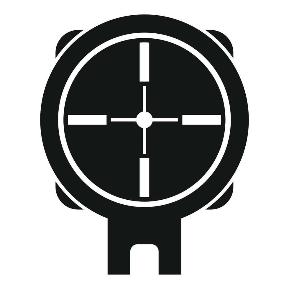 Sniper cross icon simple vector. Target eye vector