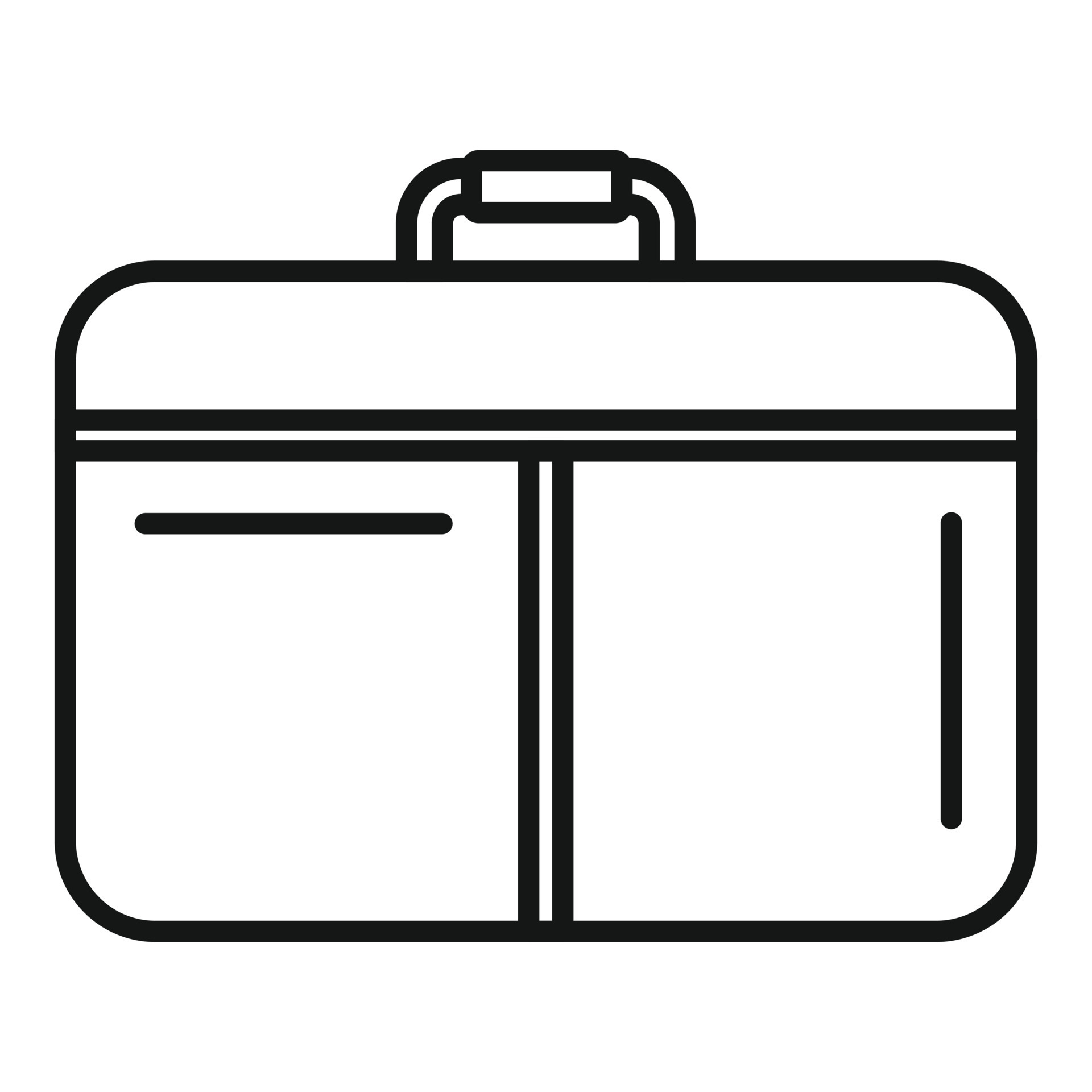 Closed laptop bag icon outline vector. Case backpack 14862568 Vector