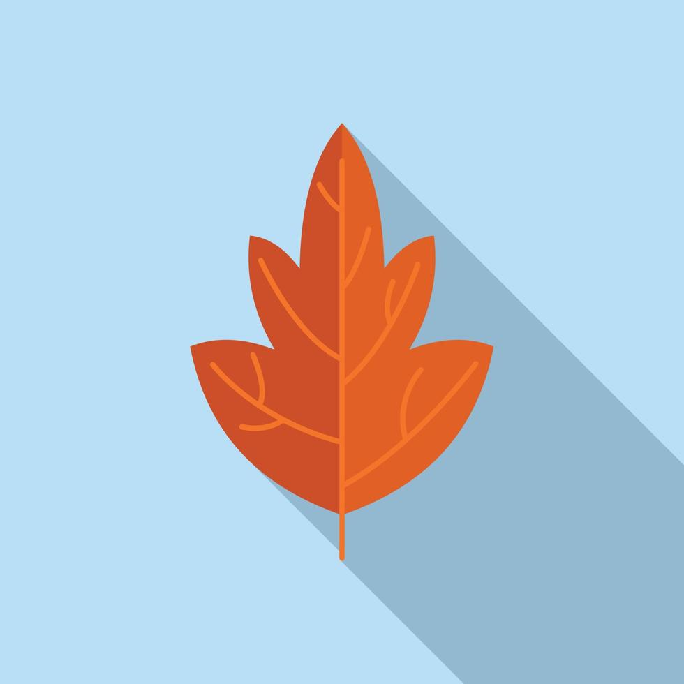 Fall leaf icon flat vector. Tree leaves vector