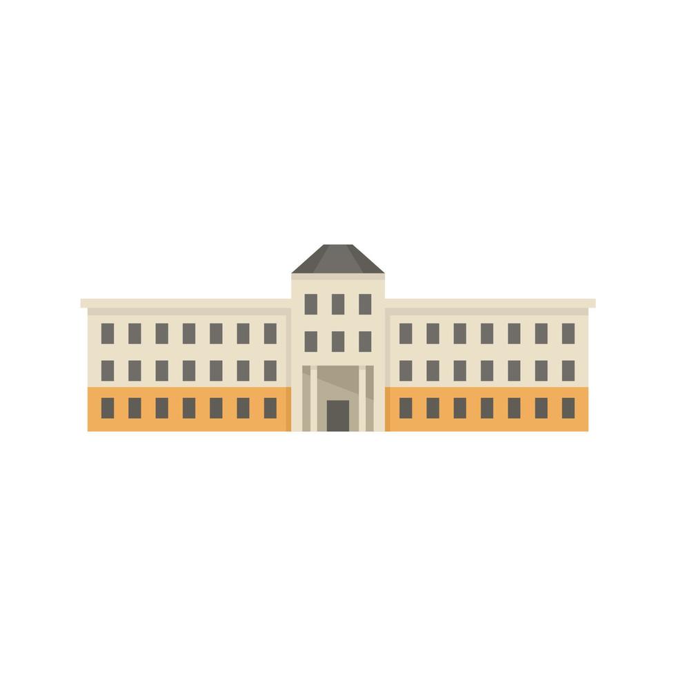 Cityscape parliament icon flat isolated vector