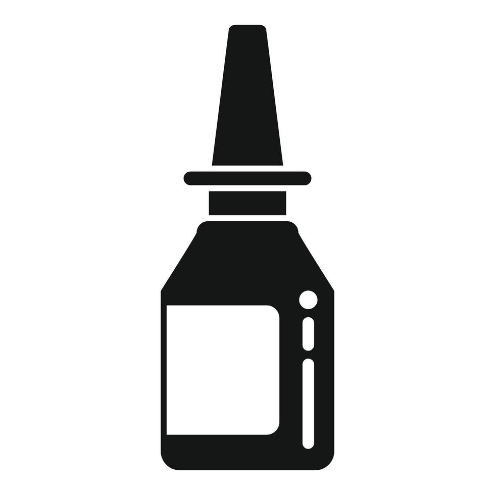 Eye dropper bottle icon simple vector. Clinic test vector