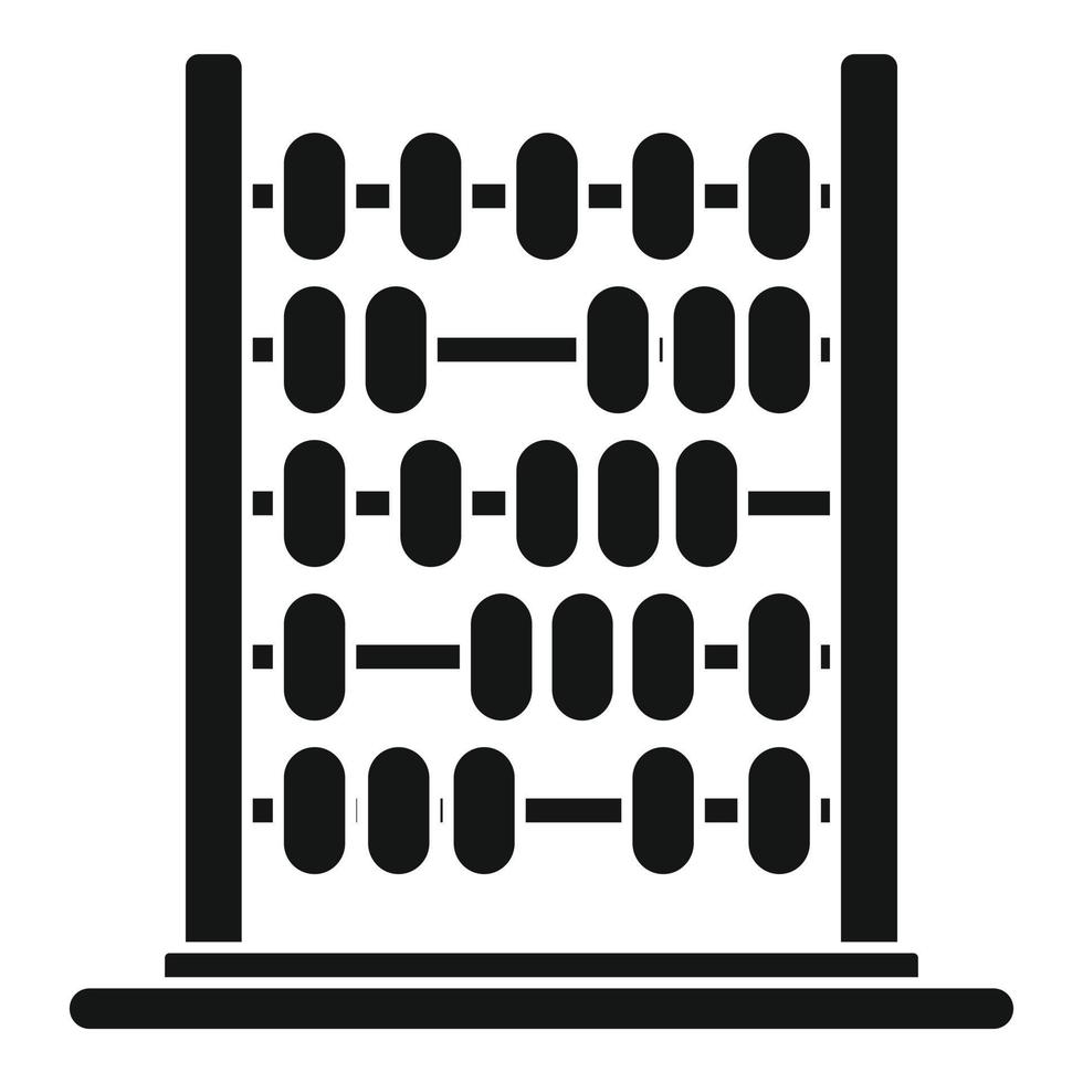 Old abacus icon simple vector. Math toy vector