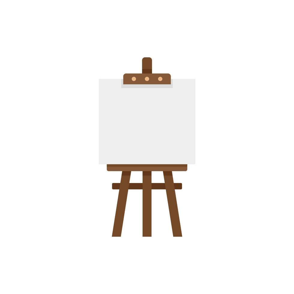 Easel icon flat isolated vector