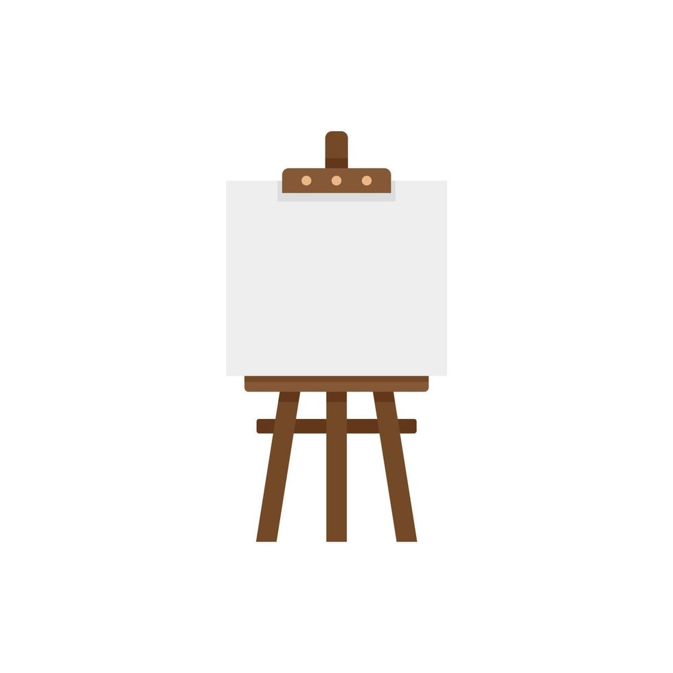 Easel icon flat isolated vector