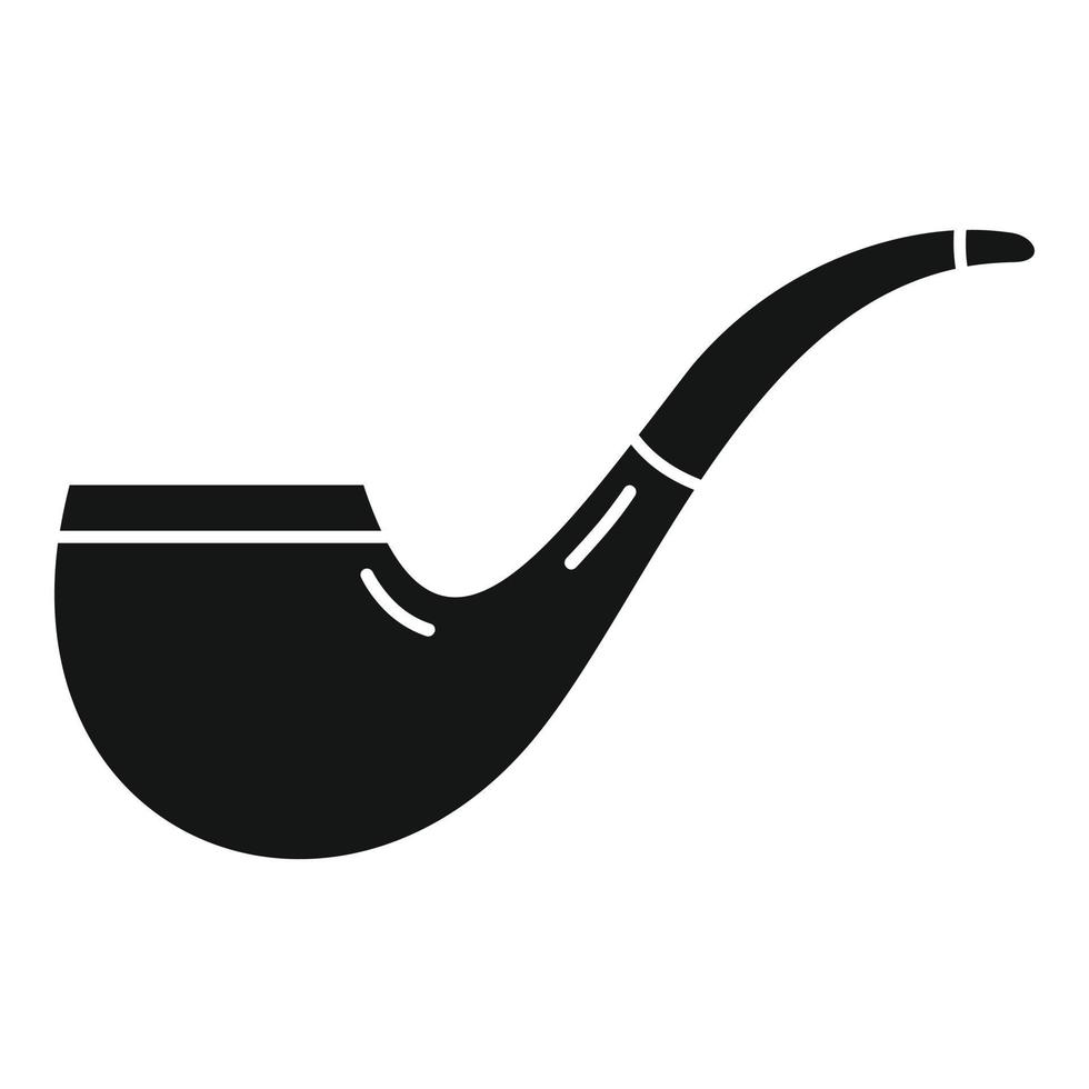 Cigar smoke pipe icon simple vector. Old smoker vector