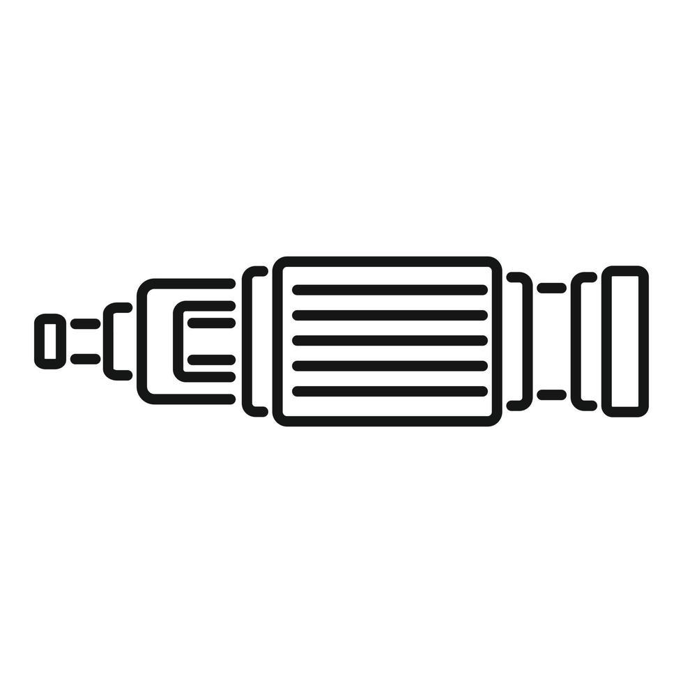 vector de contorno del icono del sistema de bomba. motor motor