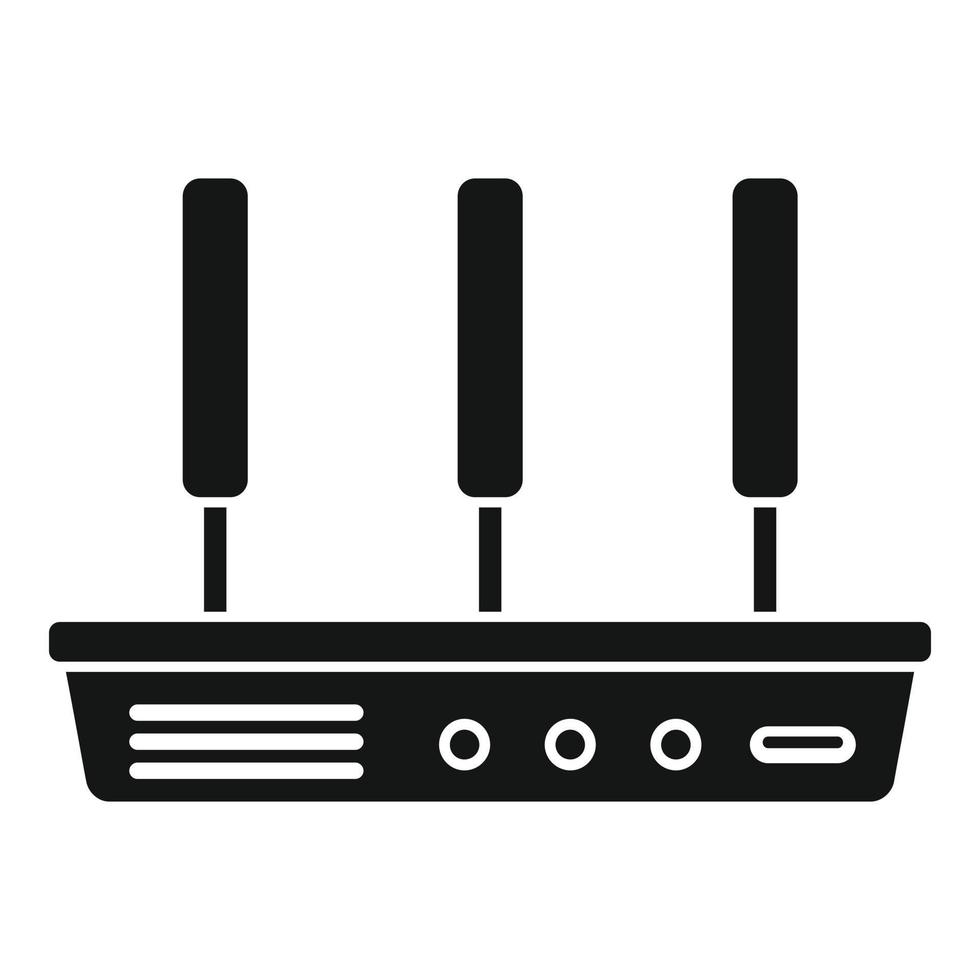 Wireless modem icon simple vector. Wifi internet vector