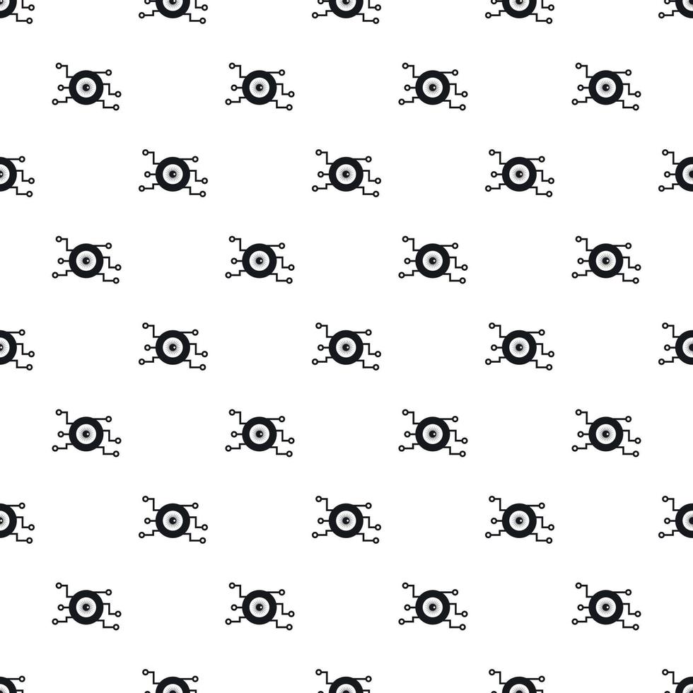Cyber eye pattern, simple style vector