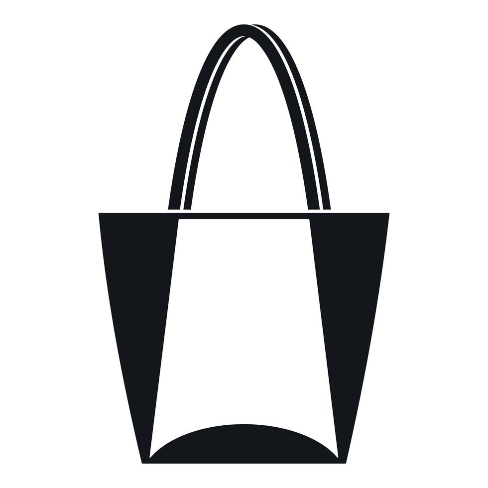 Big bag icon, simple style vector