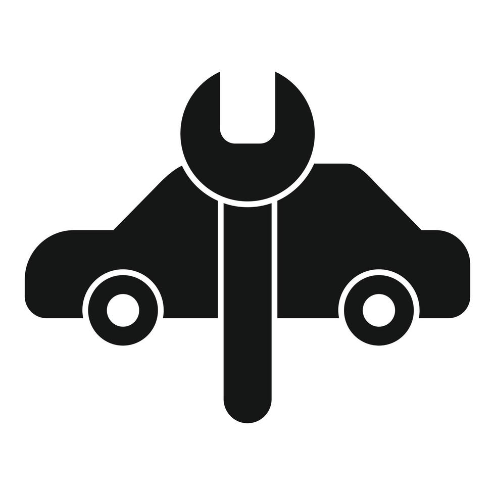 Car key service icon simple vector. Spare motor vector