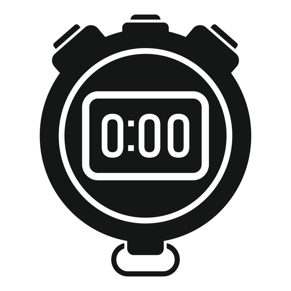 Stopwatch time icon simple vector. Timer clock vector