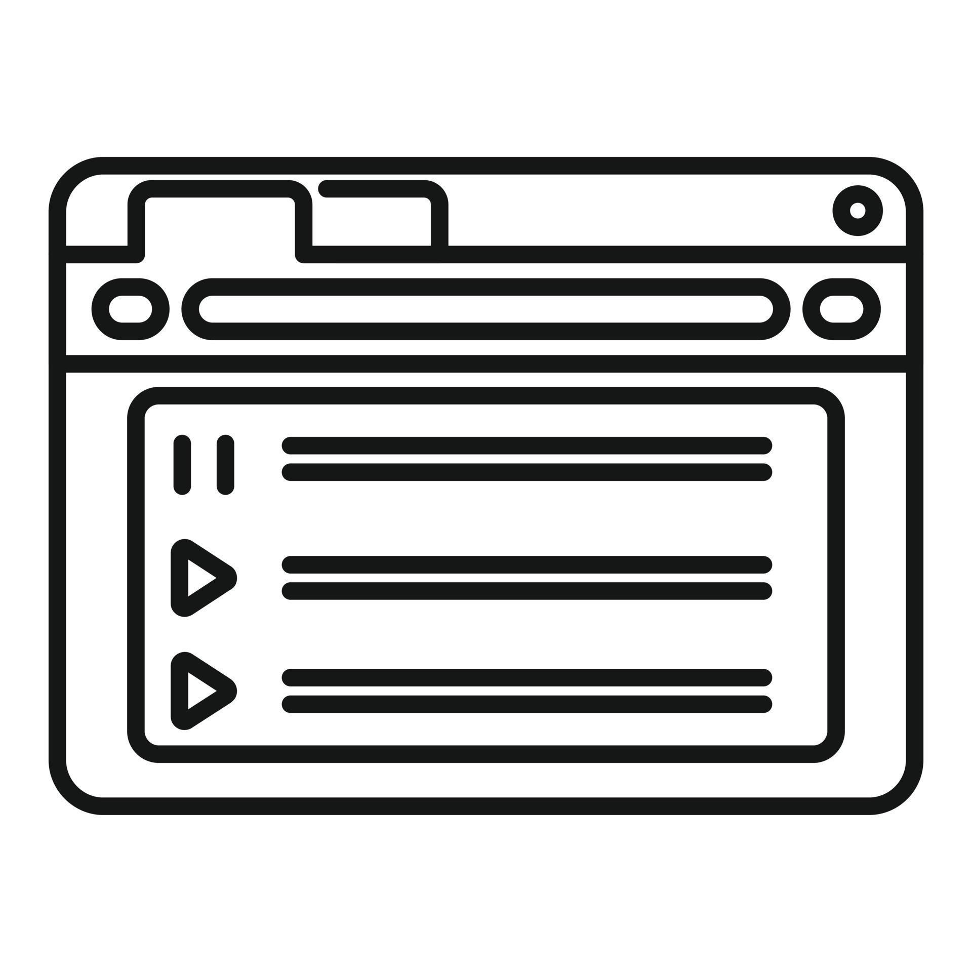 Computer browser icon outline vector. Window interface 14863053 Vector ...