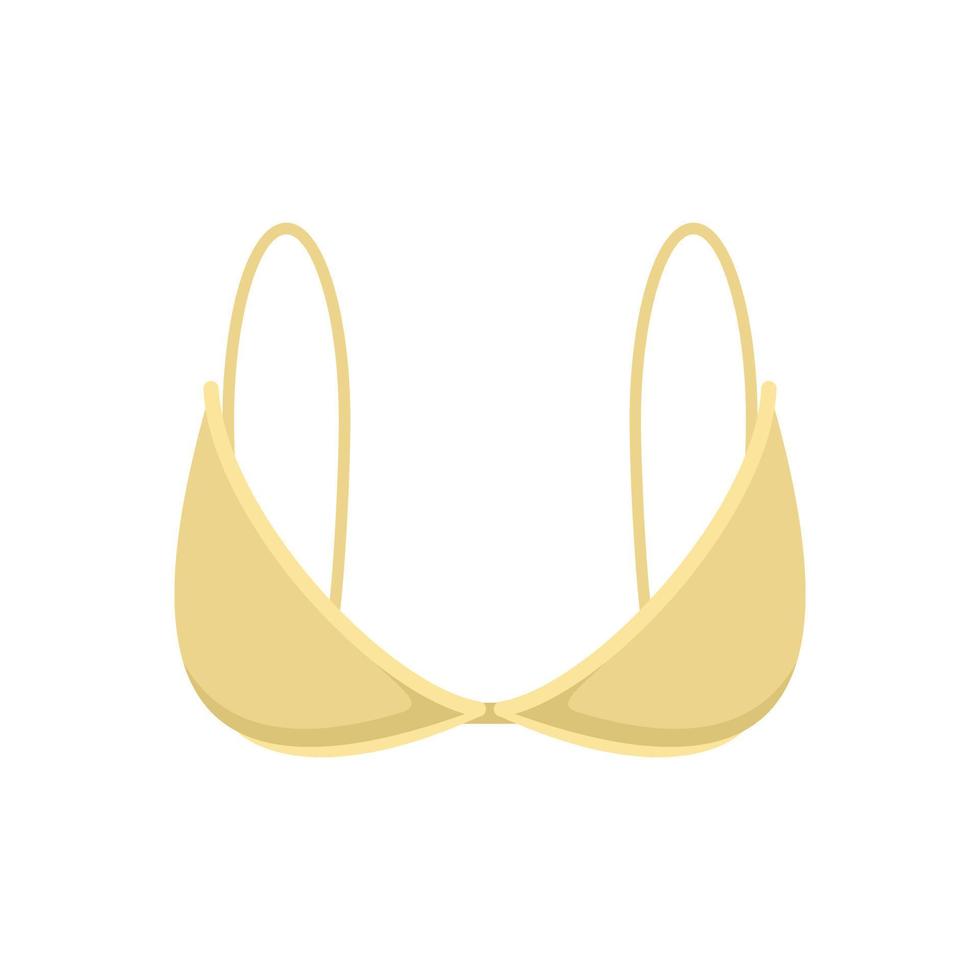 Knickers bra icon flat isolated vector