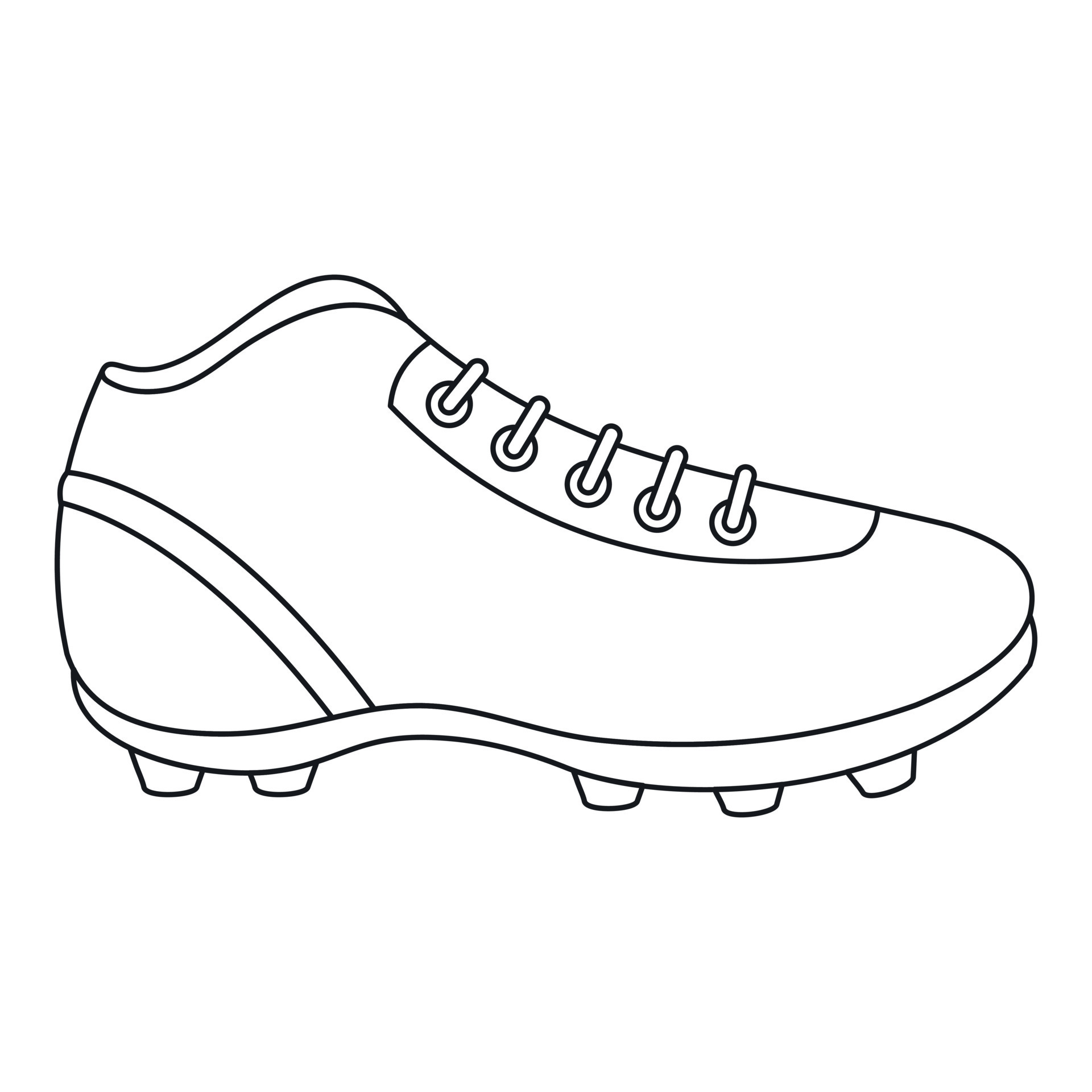 Soccer outlet boot drawing