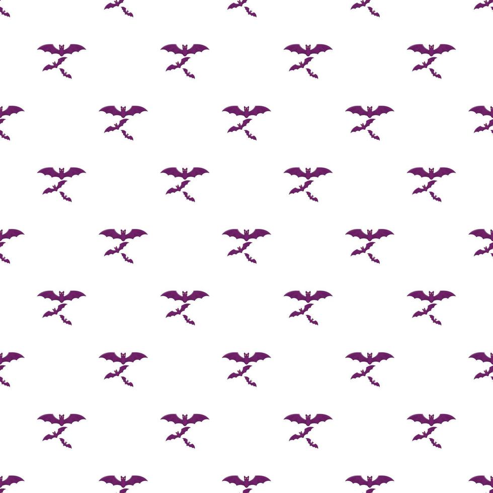 Bat pattern, cartoon style vector