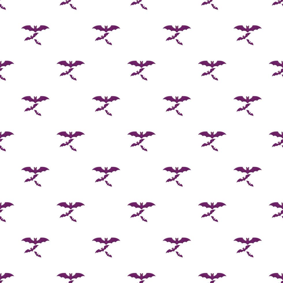 Bat pattern, cartoon style vector