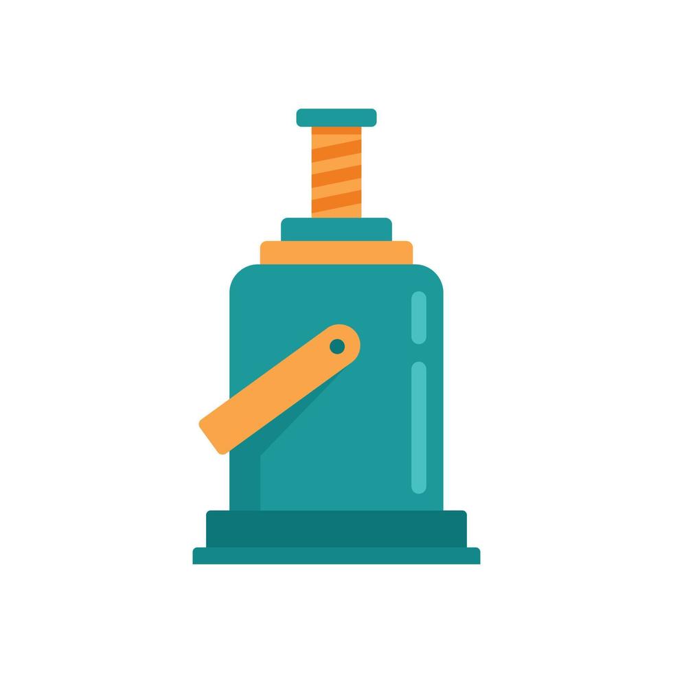 Industry jack-screw icon flat isolated vector
