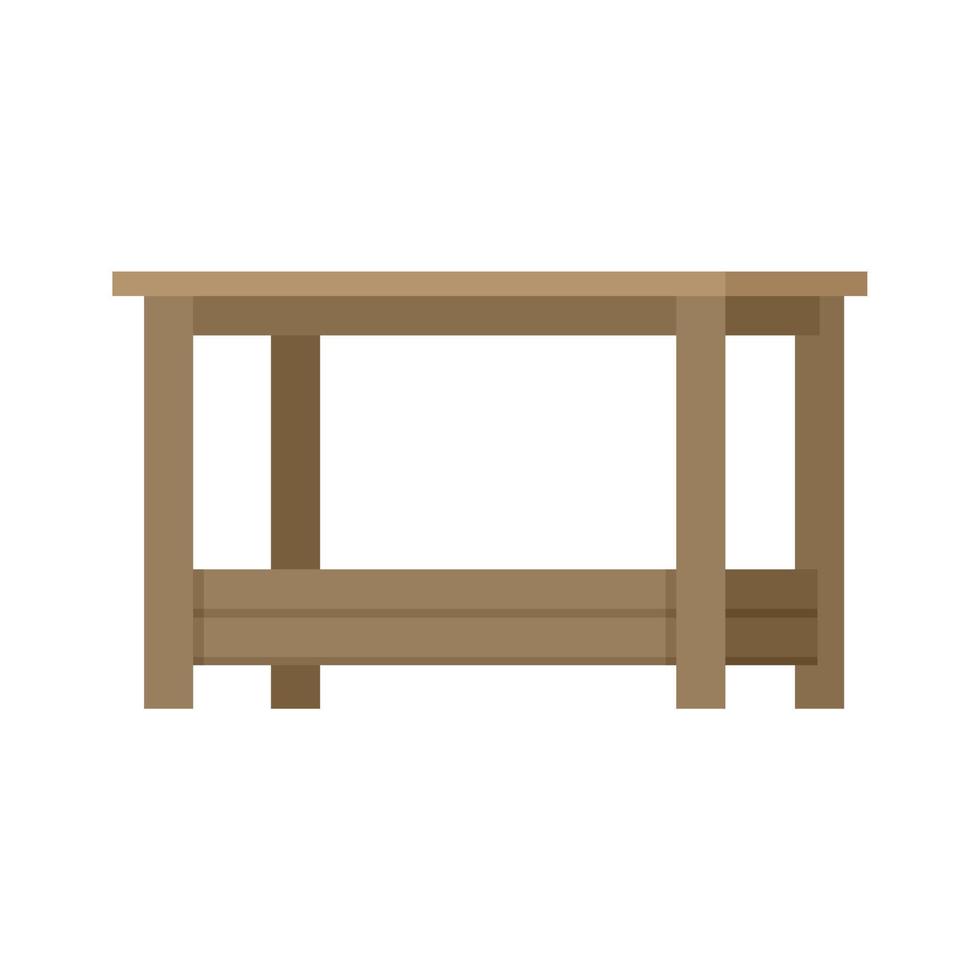 Outdoor table icon flat isolated vector
