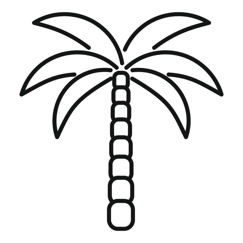 Hawaii palm icon outline vector. Summer tree 14863202 Vector Art at