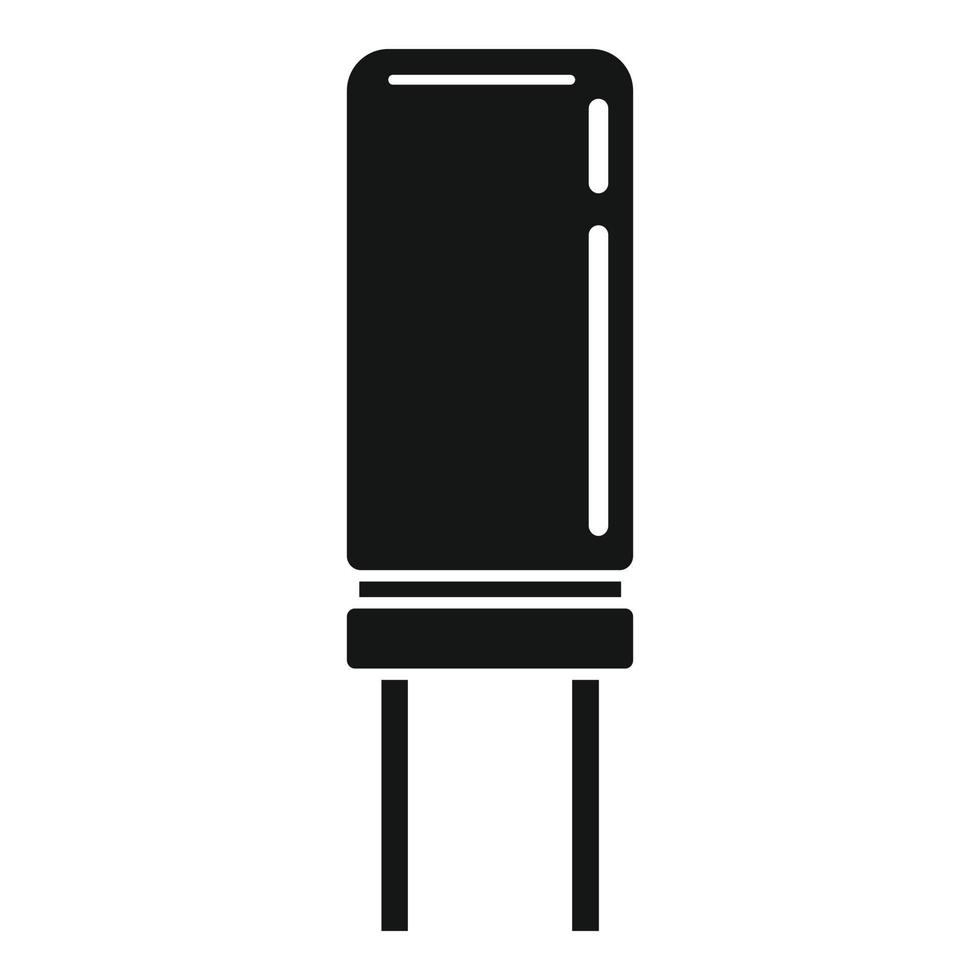 Ceramic capacitor icon simple vector. Component circuit vector