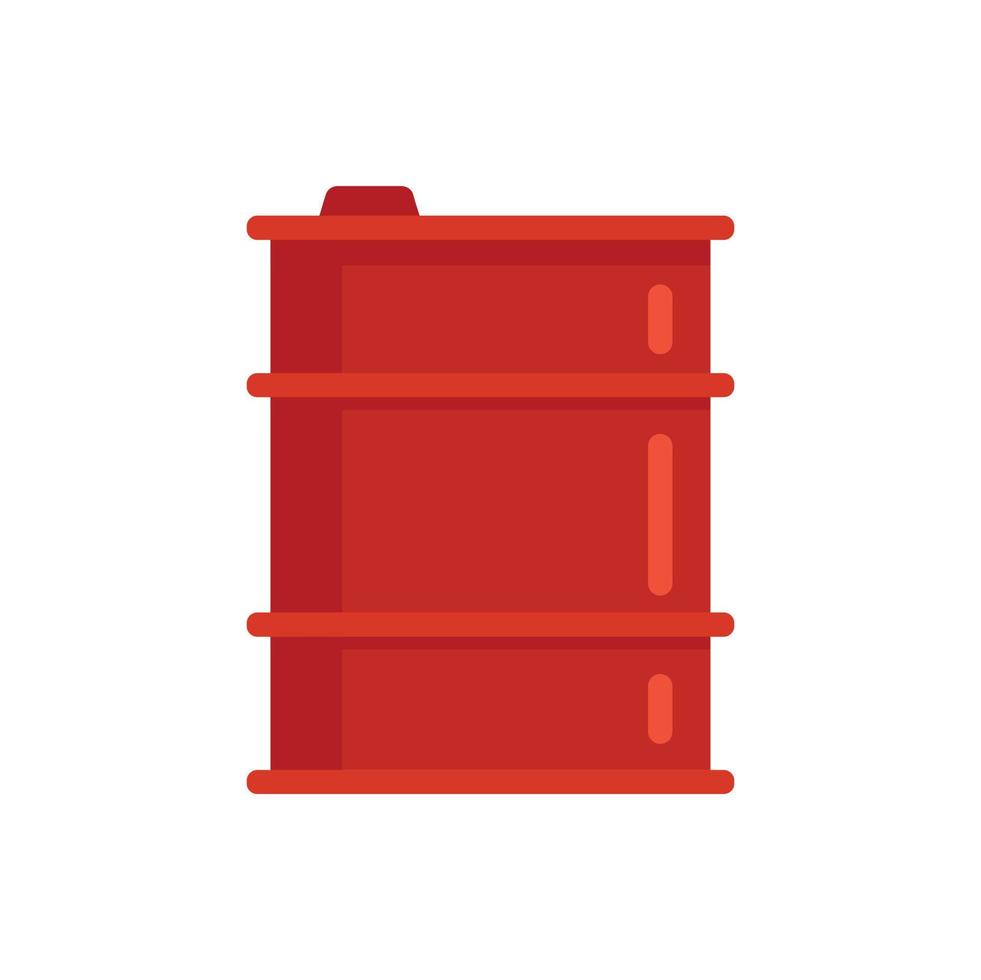 Barrel storage icon flat isolated vector