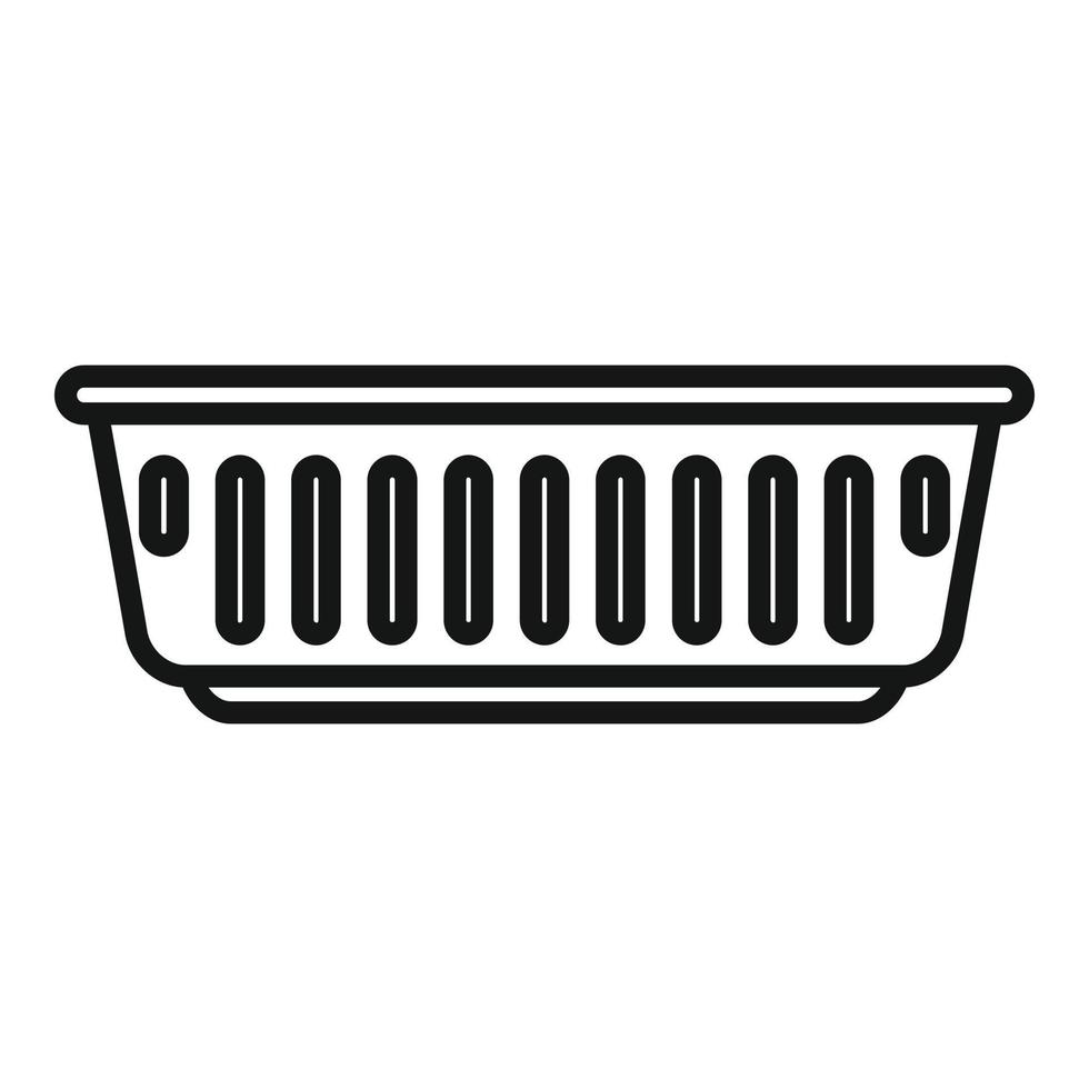 Biodegradable plastic box icon outline vector. Water compost vector