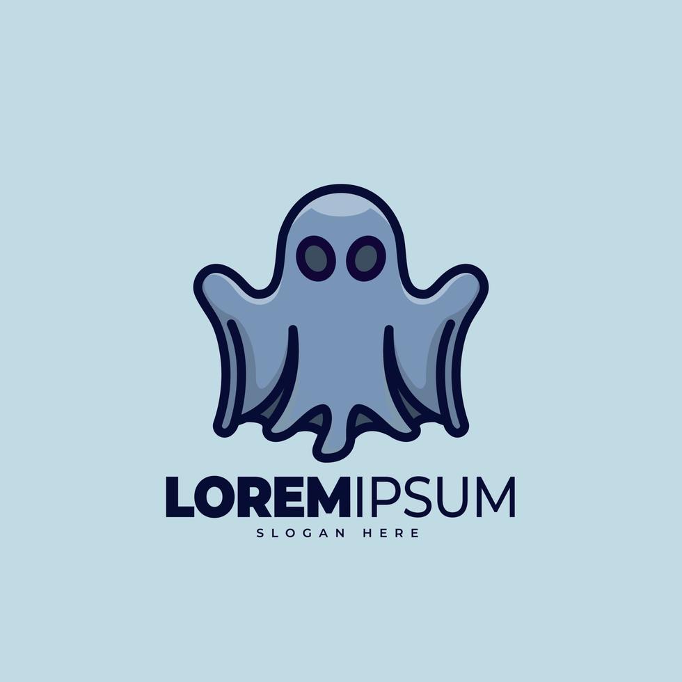 Ghost logo template vector