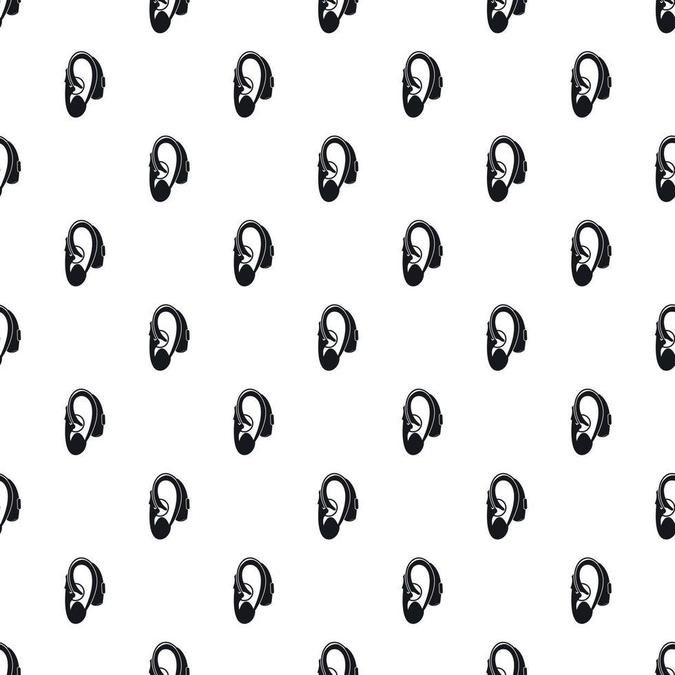 Hearing aid pattern, simple style vector
