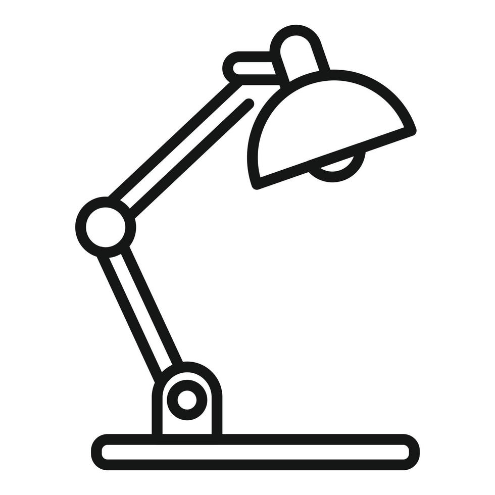 Service desktop lamp icon outline vector. Phone mobile vector