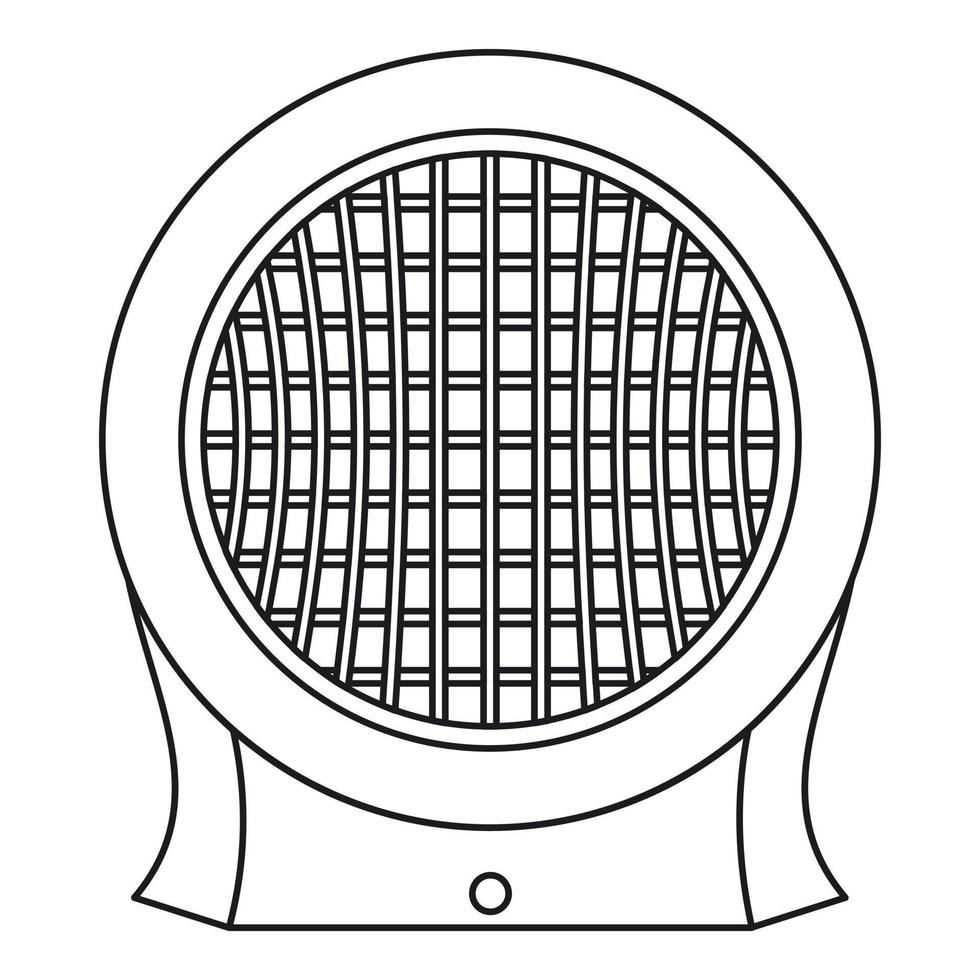 Heater icon, outline style vector