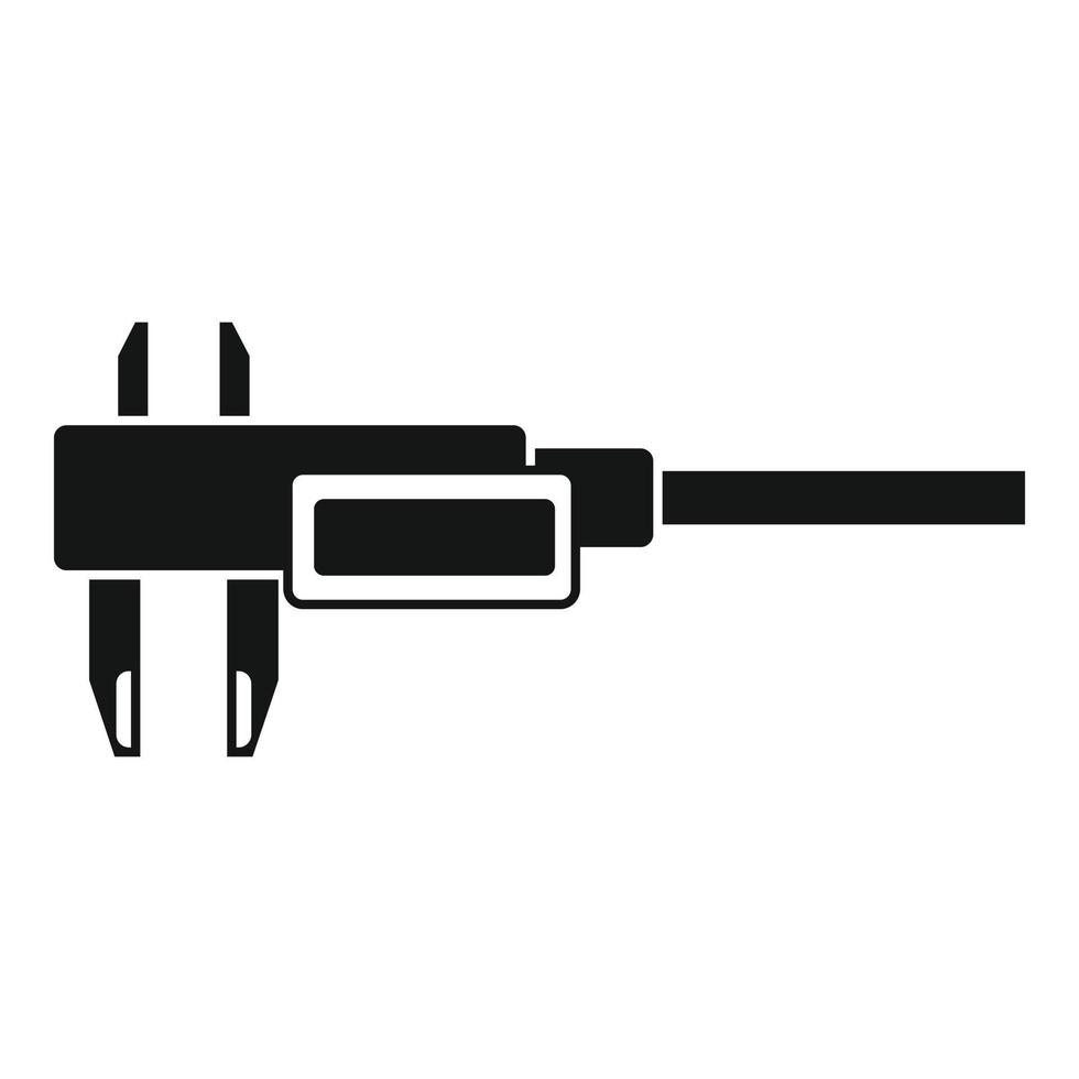 Metal caliper icon simple vector. Precision calliper vector