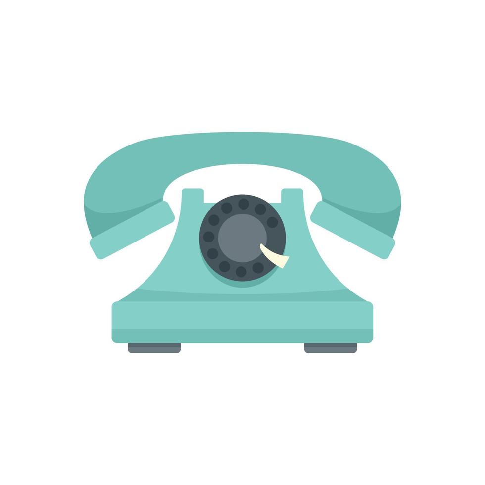 House phone icon flat isolated vector