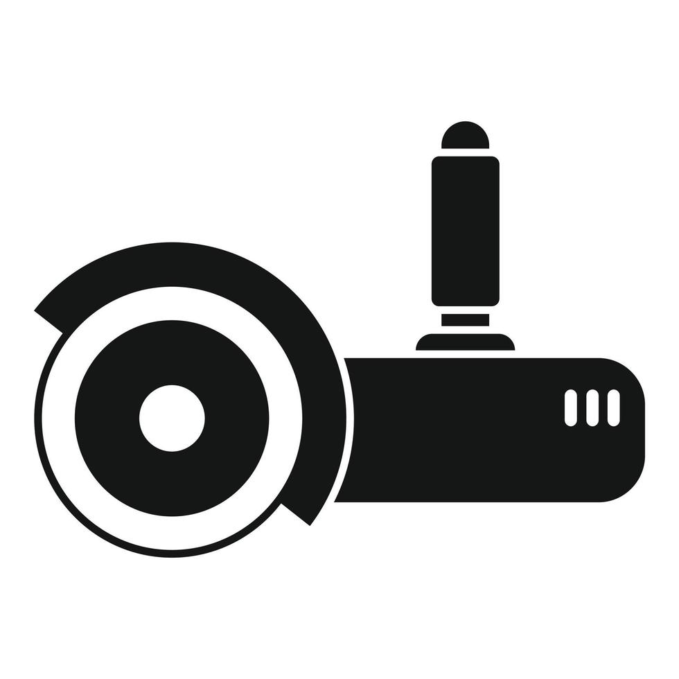 Metal grinding machine icon simple vector. Saw tool vector