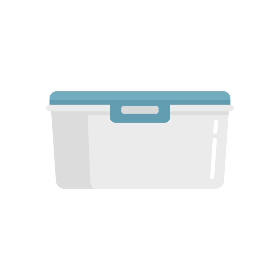 New plastic box icon flat isolated vector