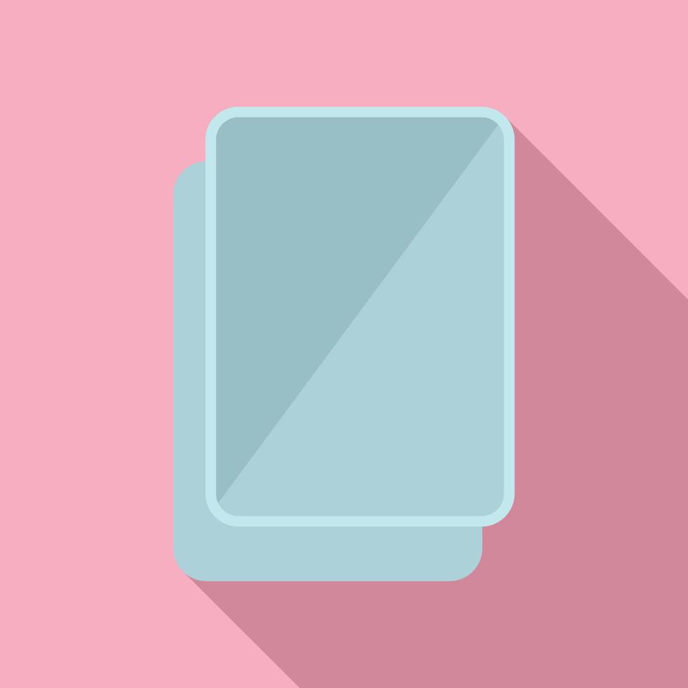 Tablet replace screen icon flat vector. Mobile broken vector