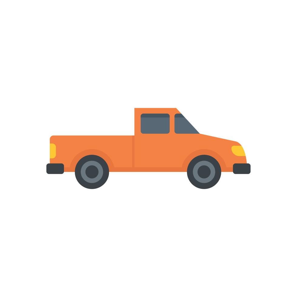 Hitchhiking pickup icon flat isolated vector
