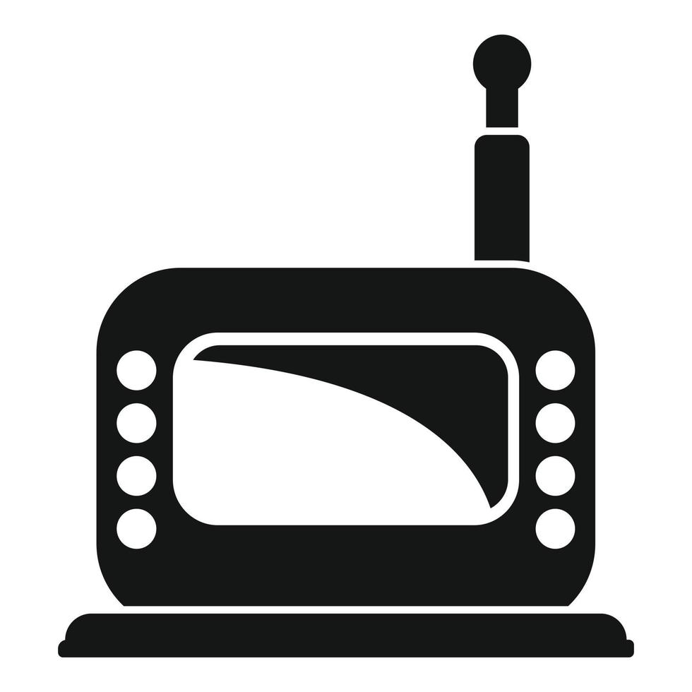 Babysitter video monitor icon simple vector. Baby radio vector