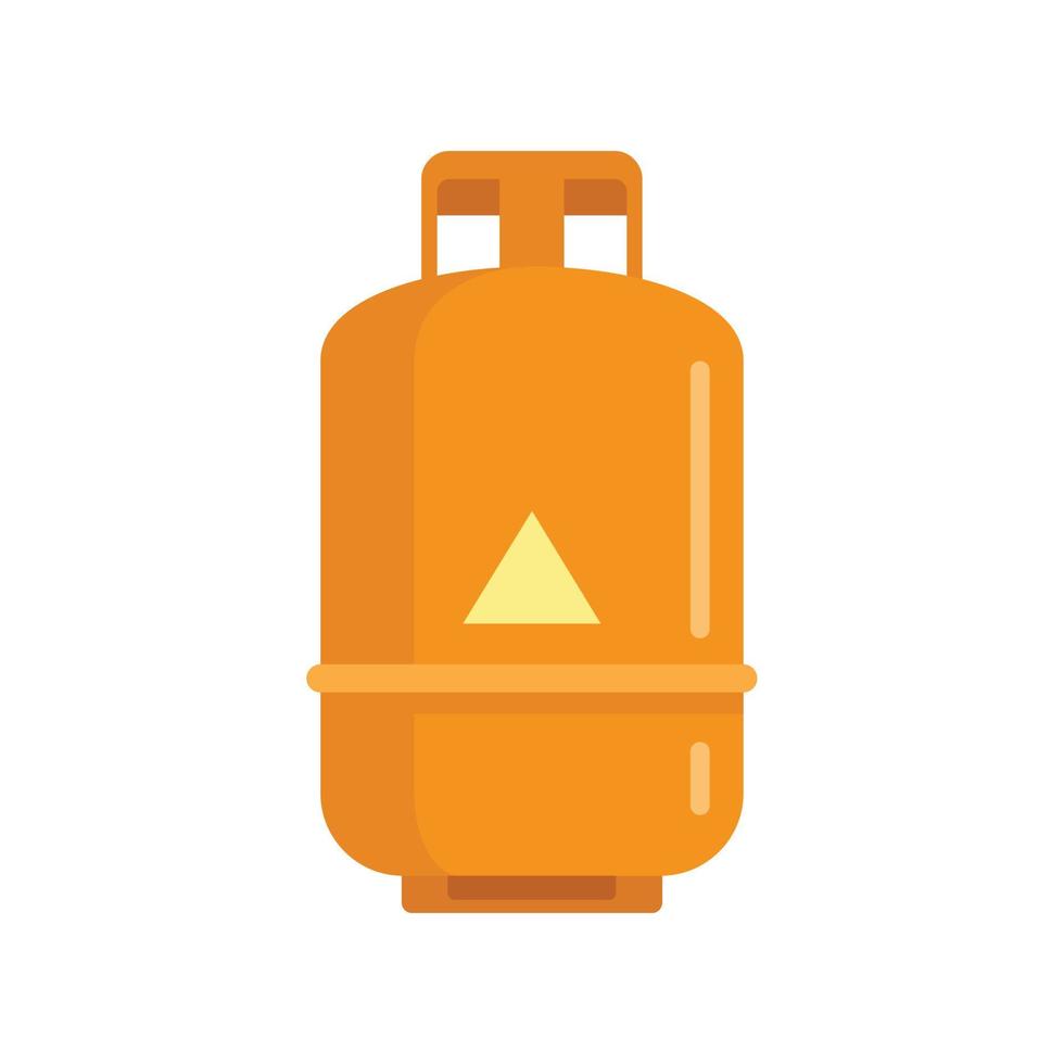 Gas cylinder propane icon flat isolated vector