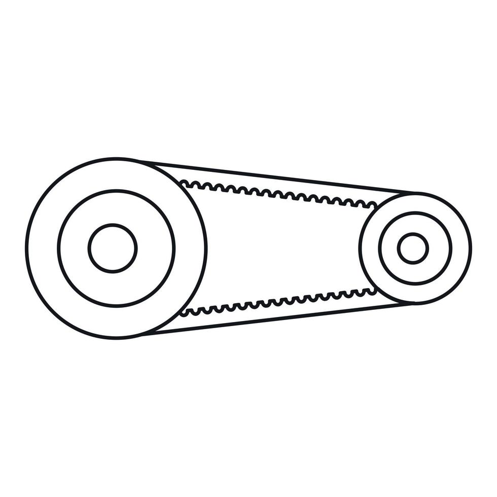Mechanic belt icon, outline style vector