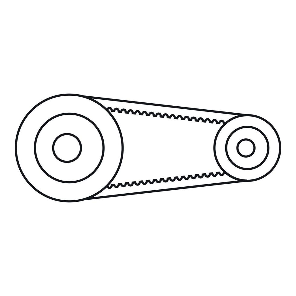 Mechanic belt icon, outline style vector